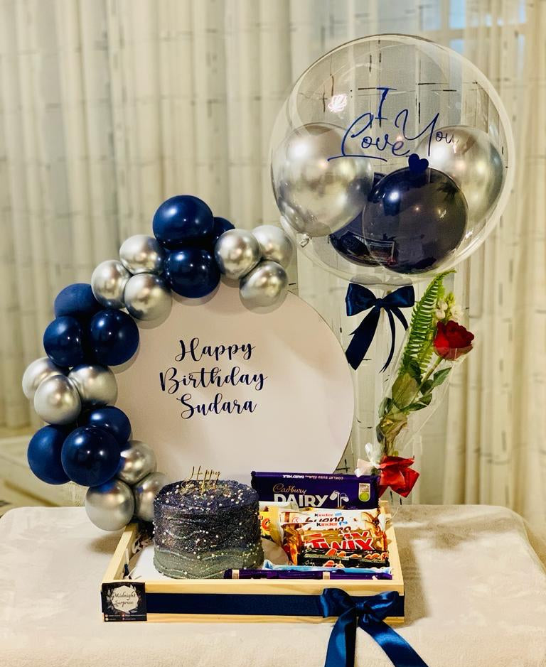 Chocolates & Balloon Crate